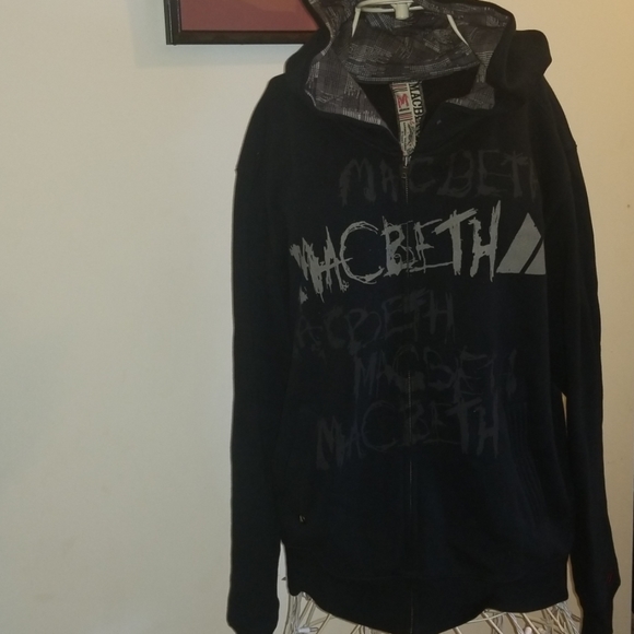 Macbeth | Jackets & Coats | Macbeth Zipup Hooded Hoodie Sweatshirt M | Poshmark